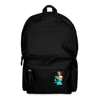 Retro woman housewife sarcastic design - Rucksack - Schwarz - Vorne