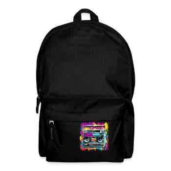 Radio / Analog / Music / Frequency / Speakers - Backpack - black - Front