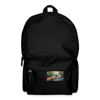 drôle hooey un éléphant est aussi petit qu’une paume de main - Sac à dos - noir - Devant