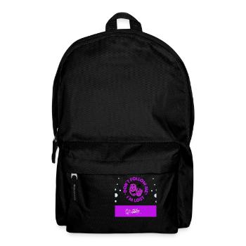 don´t follow me - Rucksack - Schwarz - Vorne