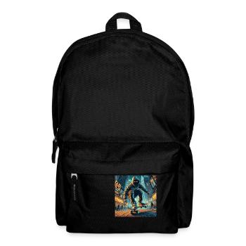 time to grind - Rucksack - Schwarz - Vorne