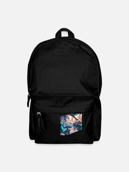 Manga CyberPunk Girl - Rucksack - Schwarz
