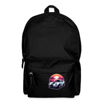 Oldtimer Sonnenuntergang - Rucksack - Schwarz - Vorne