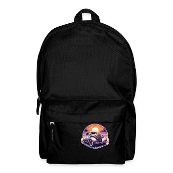 Oldtimer Sonnenuntergang - Rucksack - Schwarz - Vorne
