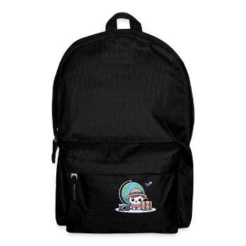 Mignon Kawaii Petit Explorateur - Sac à dos - noir - Devant