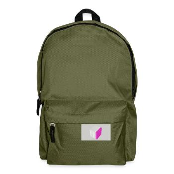 Cube à fendre rose - Sac à dos - vert olive - Devant