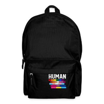 LGBT MENSCHLICHER STOLZ - Rucksack - Schwarz - Vorne