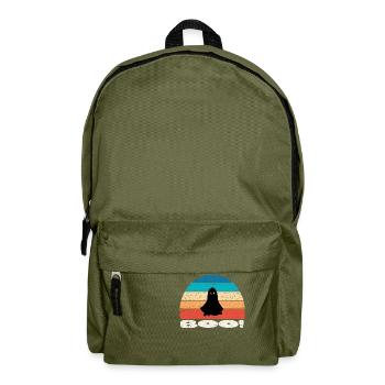 Retro vintage Sunset Halloween Ghost - Rucksack - Olivgrün - Vorne