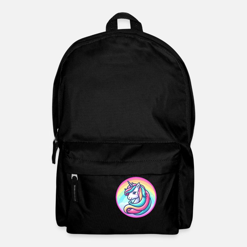 Einhorn - Rucksack - Schwarz