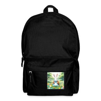 Easter Bunny / Easter / Eggs / Holidays / Easter - Backpack - black - Front
