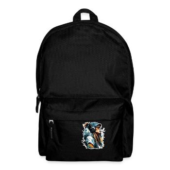 Rapper / Hip Hop / Song / Cool / Rhymes / Beat - Backpack - black - Front
