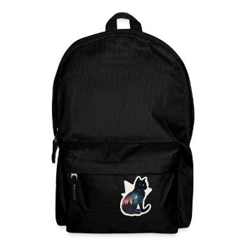 Katze in den Sternen - Rucksack - Schwarz - Vorne