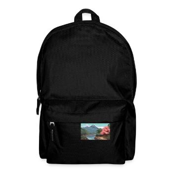 Miho No, Matsubara, Japan - Pixel Art - Backpack - black - Front