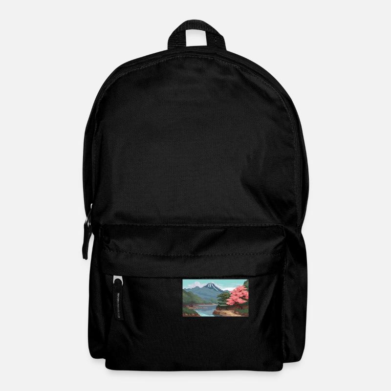 Miho No, Matsubara, Japon - Pixel Art - Sac à dos - noir