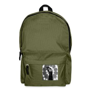 Guitar-Head (black&white) - Rucksack - Olivgrün - Vorne