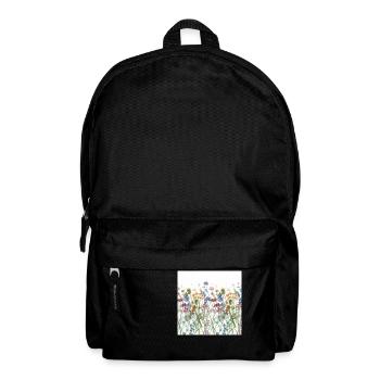 Flower meadow - Backpack - black - Front