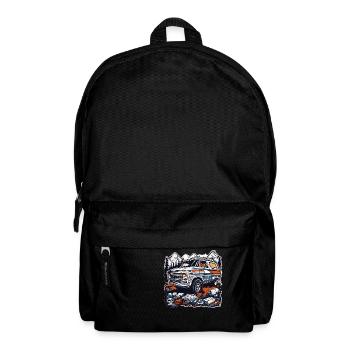 Camper / Wohnmobil / camping / Roadtrip / Travel - Rucksack - Schwarz - Vorne