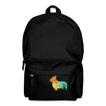 CORGI geometrisch bunt - Rucksack - Schwarz - Vorne
