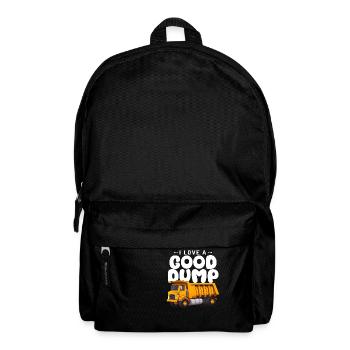 Ich liebe einen guten Dump Cartoon Dump Truck Lustiger Spruch - Rucksack - Schwarz - Vorne