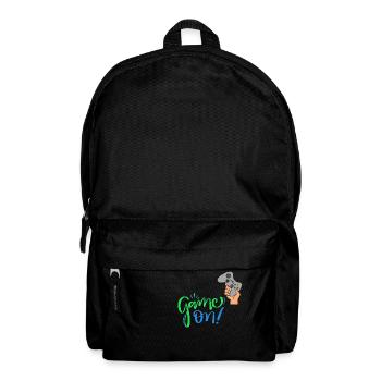 Game On - Ich bin ein Gamer! - Rucksack - Schwarz - Vorne