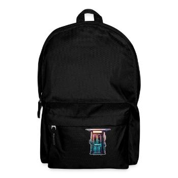 Door / Entrance / Lock / Gate / Front Door / Design - Backpack - black - Front