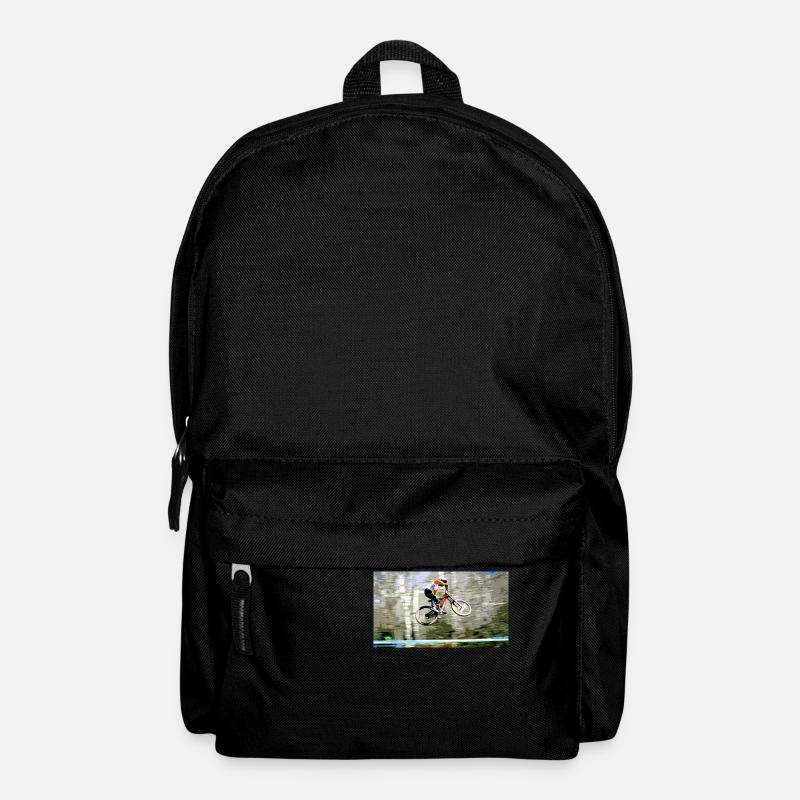 Downhill-Mountainbiken - Rucksack - Schwarz