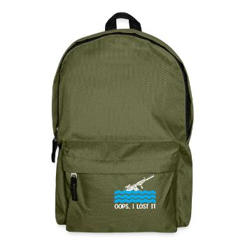 Oops I lost it 2nd amendment - Backpack - olive green - Front