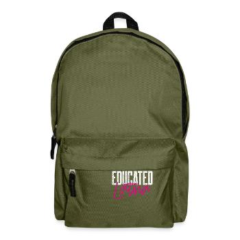 Educated Latina - Backpack - olive green - Front
