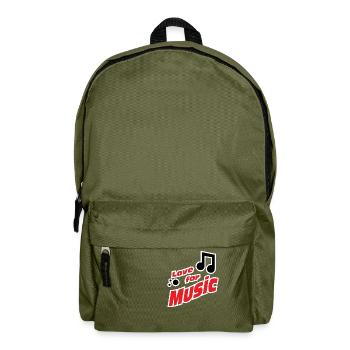 L’amour du design musical pour les mélomanes - Sac à dos - vert olive - Devant