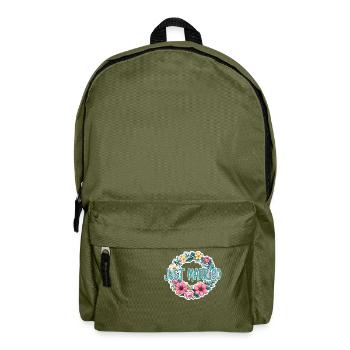 Just Married - Zur Hochzeit - Rucksack - Olivgrün - Vorne