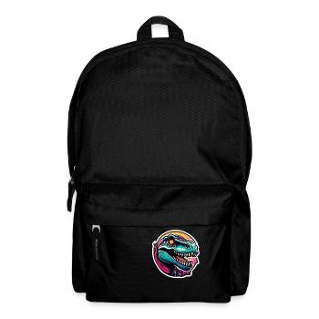 Dinosaurier / Tier / Urzeit / Reptil / Jungs - Rucksack - Schwarz - Vorne