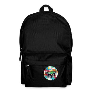 Billiard Table / Billiard Ball / 8 Ball / Pool / Kö - Backpack - black - Front