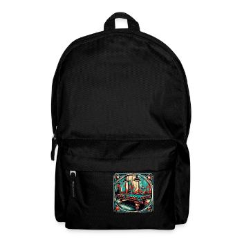 Billiard Table / Billiard Ball / 8 Ball / Pool / Kö - Backpack - black - Front