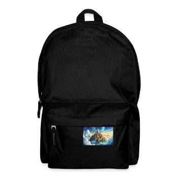 Wunderschöne mythische Orte – Asgard Heimat des Gottes - Rucksack - Schwarz - Vorne
