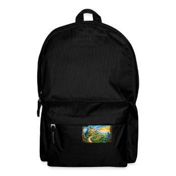 beautiful mythical places – the Hanging Gardens - Backpack - black - Front