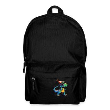 Party Dino - Rucksack - Schwarz - Vorne