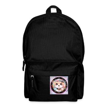 Auf dem Weg zum Abenteuer - Rucksack - Schwarz - Vorne