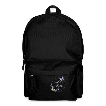 La mariée papillon -idée cadeau la mariée - Sac à dos - noir - Devant