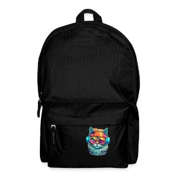 Musik Katze #cat #tshirt - Rucksack - Schwarz - Vorne