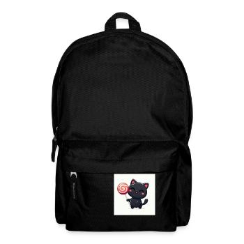 Sweet Kitty noir avec grosse sucette - Sac à dos - noir - Devant