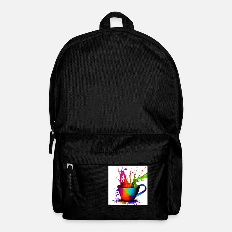 Tasses à café colorées 26 - Sac à dos - noir