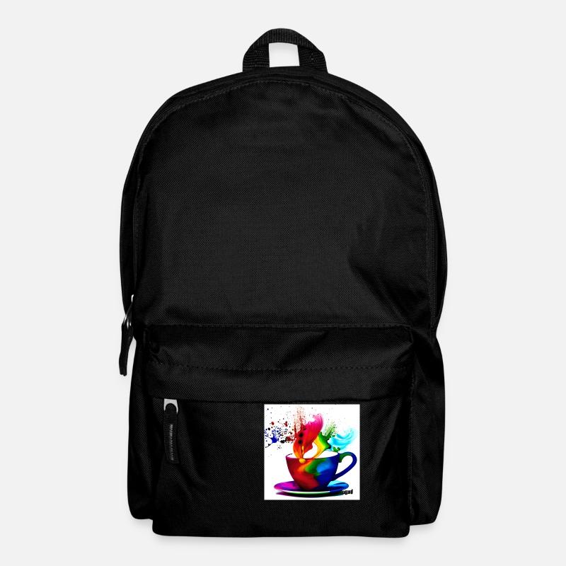 Tasses à café colorées 3 - Sac à dos - noir