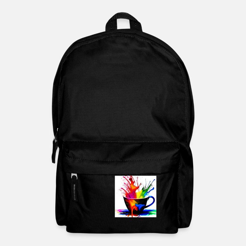 Tasses à café colorées 16 - Sac à dos - noir