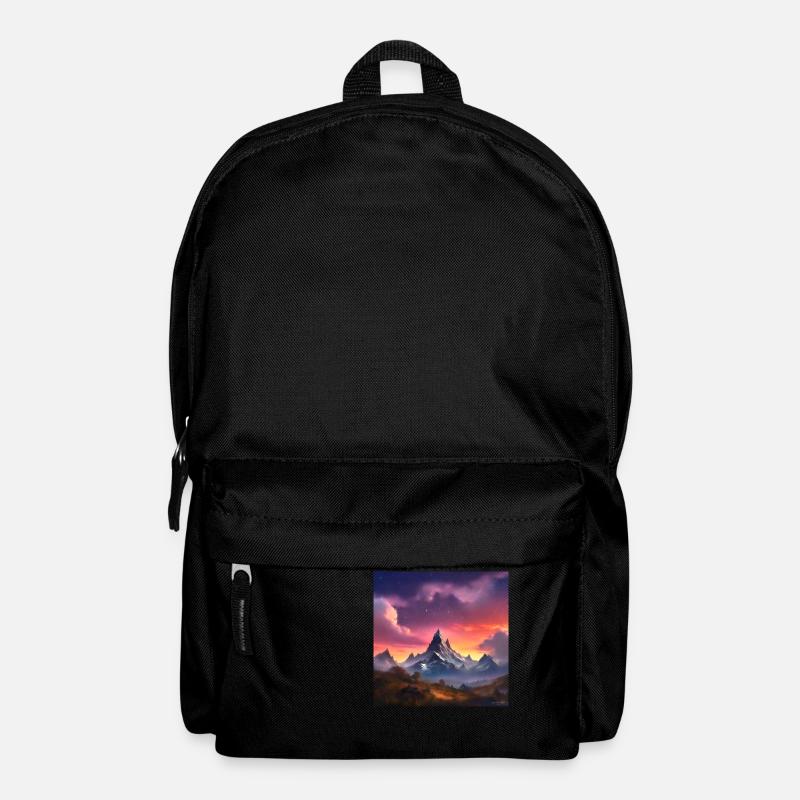 Berge im Sonnenschein - Rucksack - Schwarz