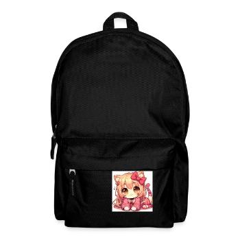 Manga Cat - Backpack - black - Front