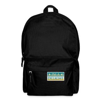 Funny I'm A Delight Sarcastic Delightful Humor Fun - Backpack - black - Front