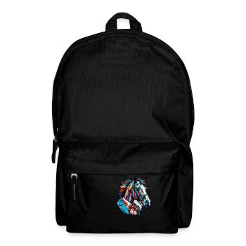 Clown Animal / Circus / Funny / Colorful / Show / Horse - Backpack - black - Front