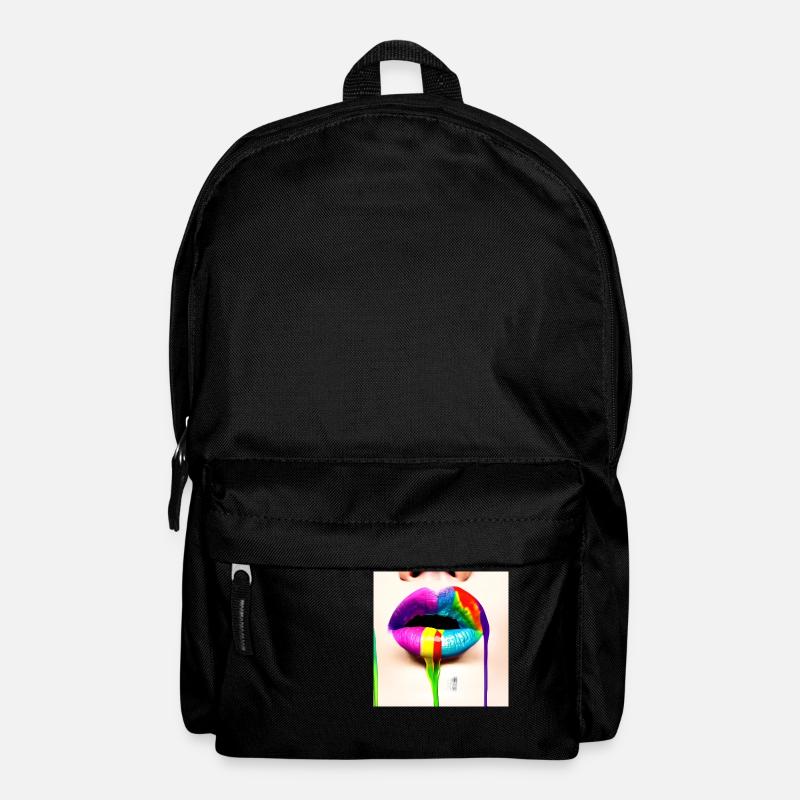 Rainbowkissmund 18 - Rucksack - Schwarz