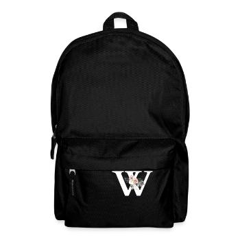 Tropischer Blumenbuchstabe - Rucksack - Schwarz - Vorne