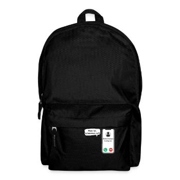 Swimming Calls - Sports Saying - ApriNoeScor - Backpack - black - Front